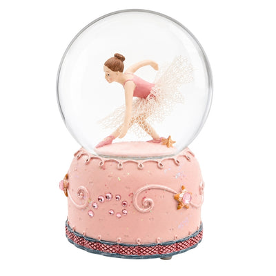 Music Box with Dancing Ballerina in a Glass Globe 12cm - MG-19016