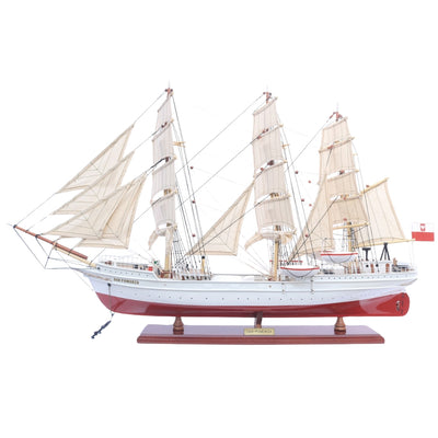 Ekskliuzyvinis burlaivio „Dar Pomorza“ modelis, 82 cm, su galimybe personalizuoti graviruojant