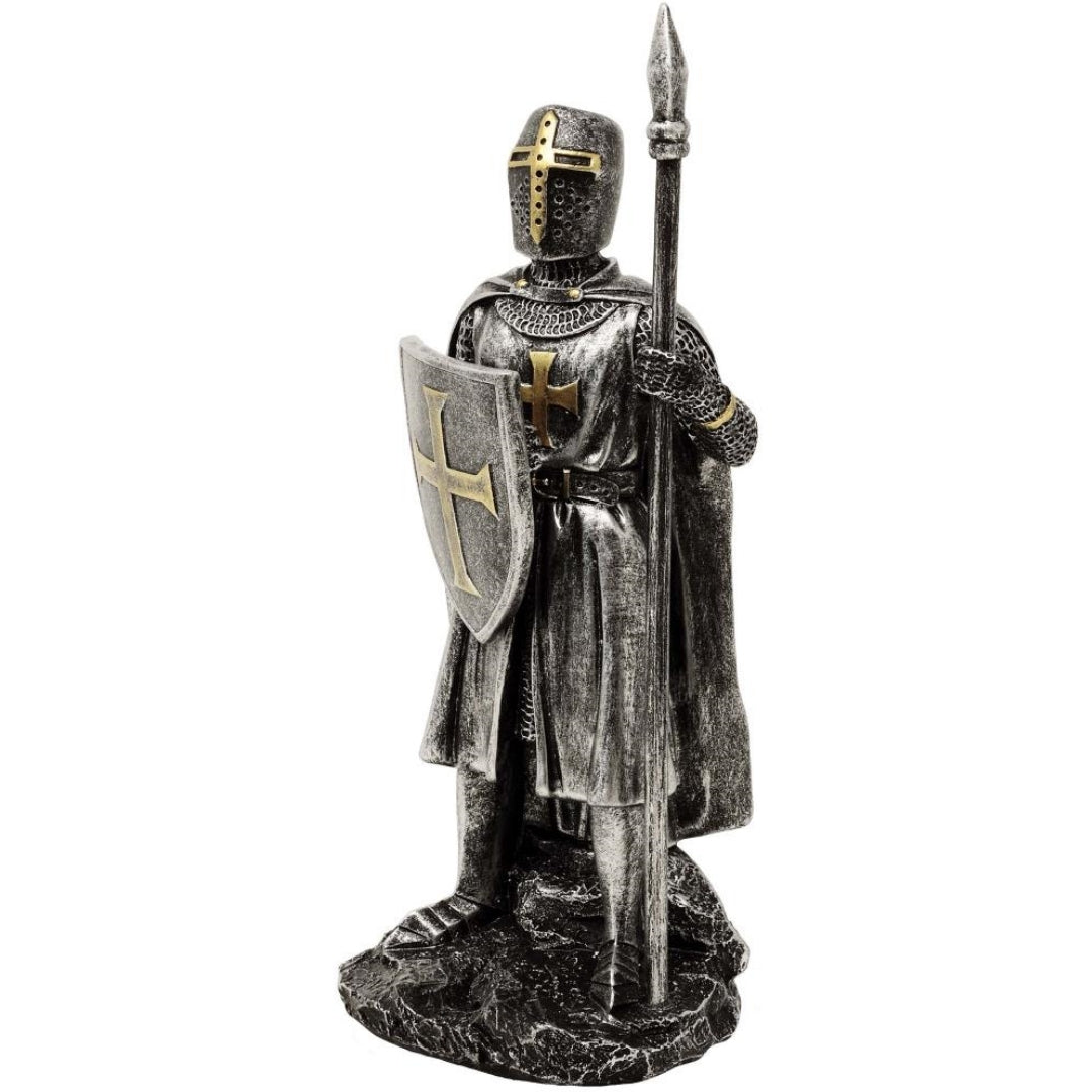 Figurka rytíř s kopím 20 cm polyresin - MC-23080