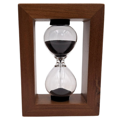 3-Minute Sand Hourglass in a Wooden Frame - Elegant Decoration – M123