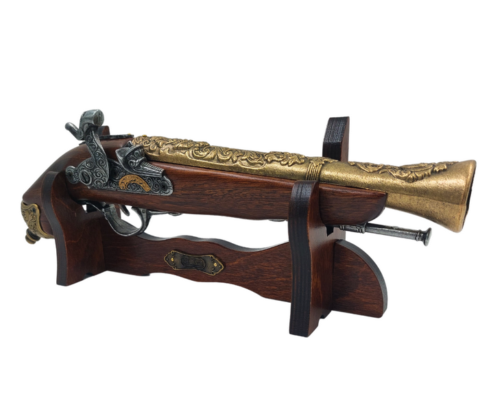Perkusní pistole na stojanu - replika XVIII století – 154S