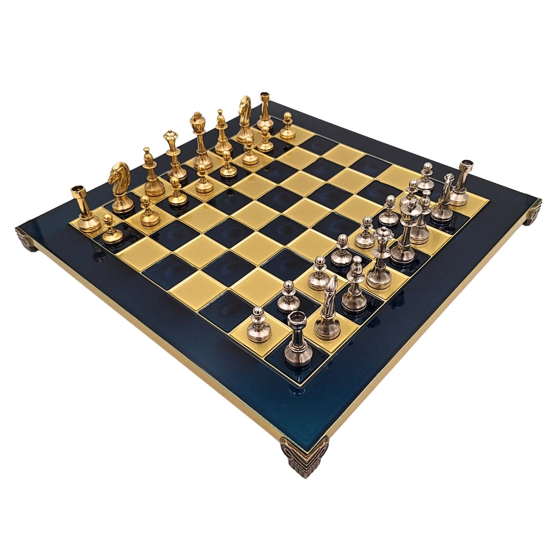 Exclusive, Large Classic Staunton Metal Chess Set - 36x36 cm - S34
