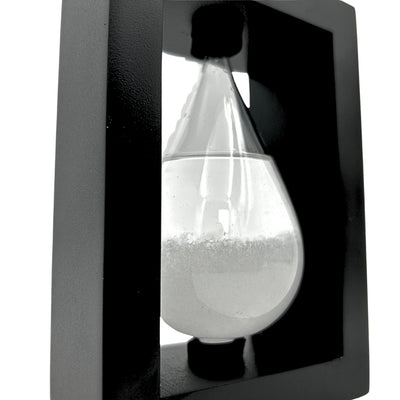Barometru de furtună Fitzroy în suport din lemn - Picătură Storm Glass – BAW1