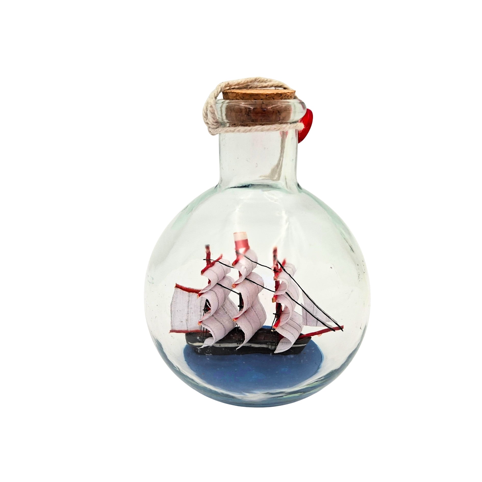 Corabie în sticlă Rafandynka – decorațiune marinărească – MA2012
