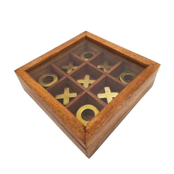 Tic-Tac-Toe in a Box with a Glass Top - DNU-004