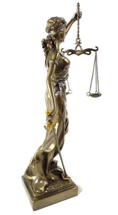 Figurină Temida 35 cm - cadou pentru avocat sau judecător - MC-90037