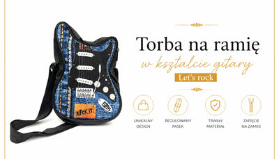 Geantă de umăr în formă de chitară Let’s rock – RBG-019