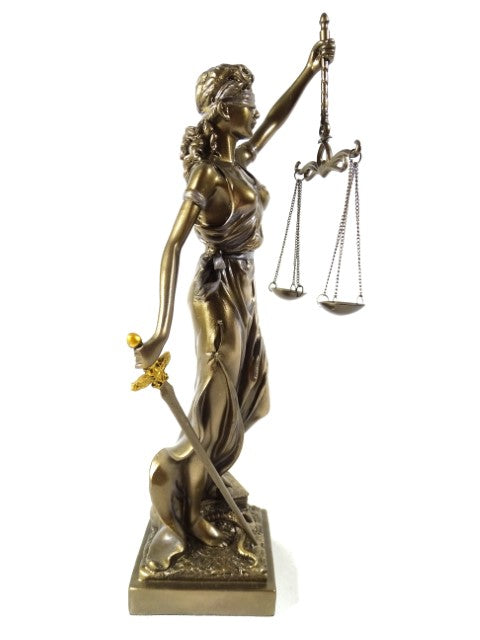 Figurină Temida 35 cm - cadou pentru avocat sau judecător - MC-90037