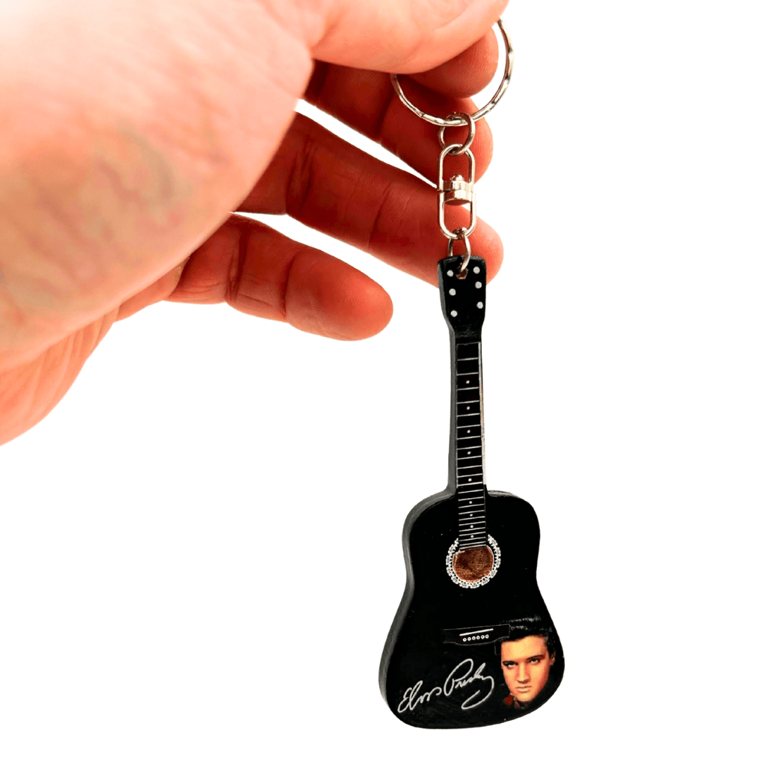 Přívěsek na klíče kytara ve stylu Elvis Presley Tribute - EGK-1389