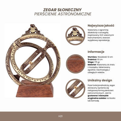 Ceas solar - inele astronomice H21