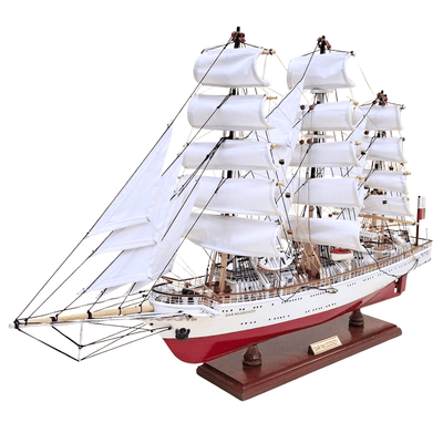 Exclusive XXL 71 cm Dar Młodzieży sailing ship model, with the option of personalization by engraving