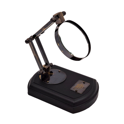 Magnifying glass on a wooden base - MG4ZS