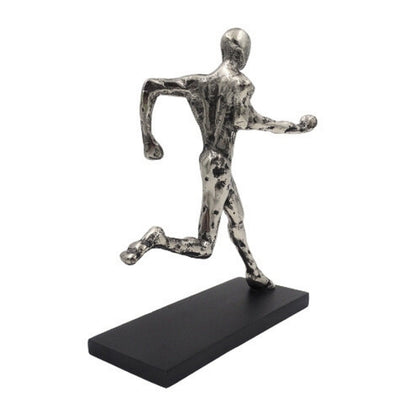 Metal Runner Statuette with Engraving