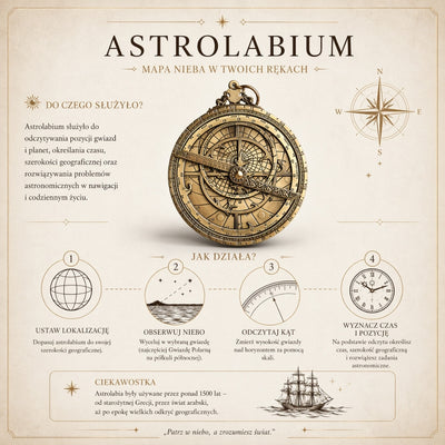 Astrolab european – replică renascentistă premium - H32