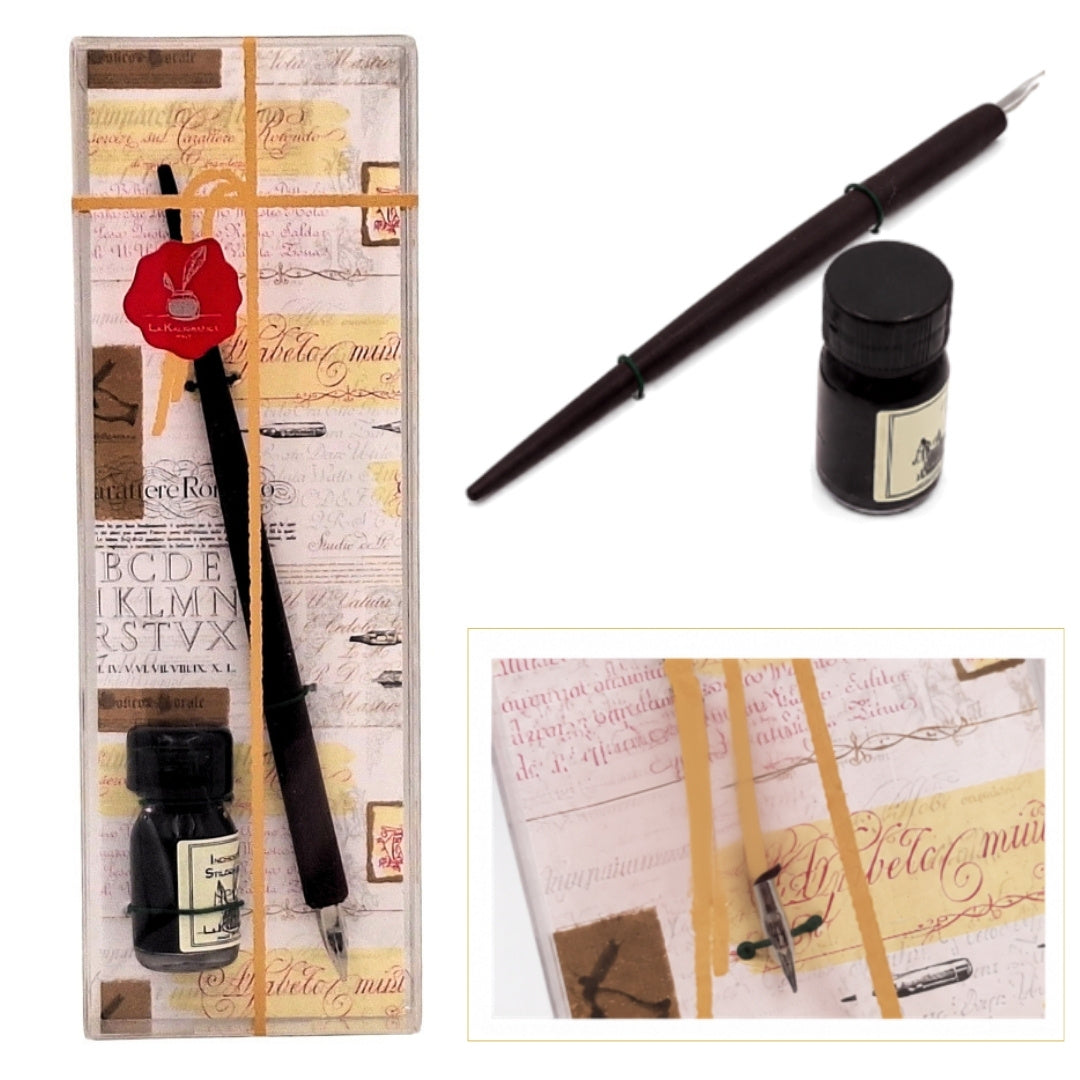 Kaligrafická sada - pero s hrotem + inkoust – 708