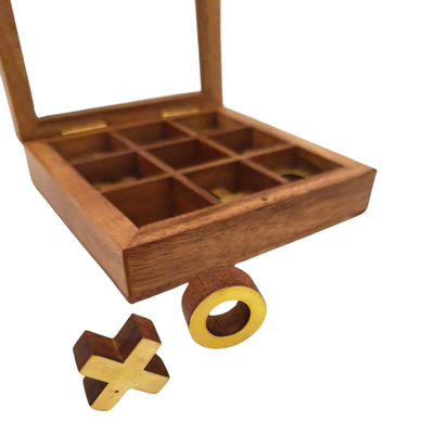 Tic-Tac-Toe in a Box with a Glass Top - DNU-004