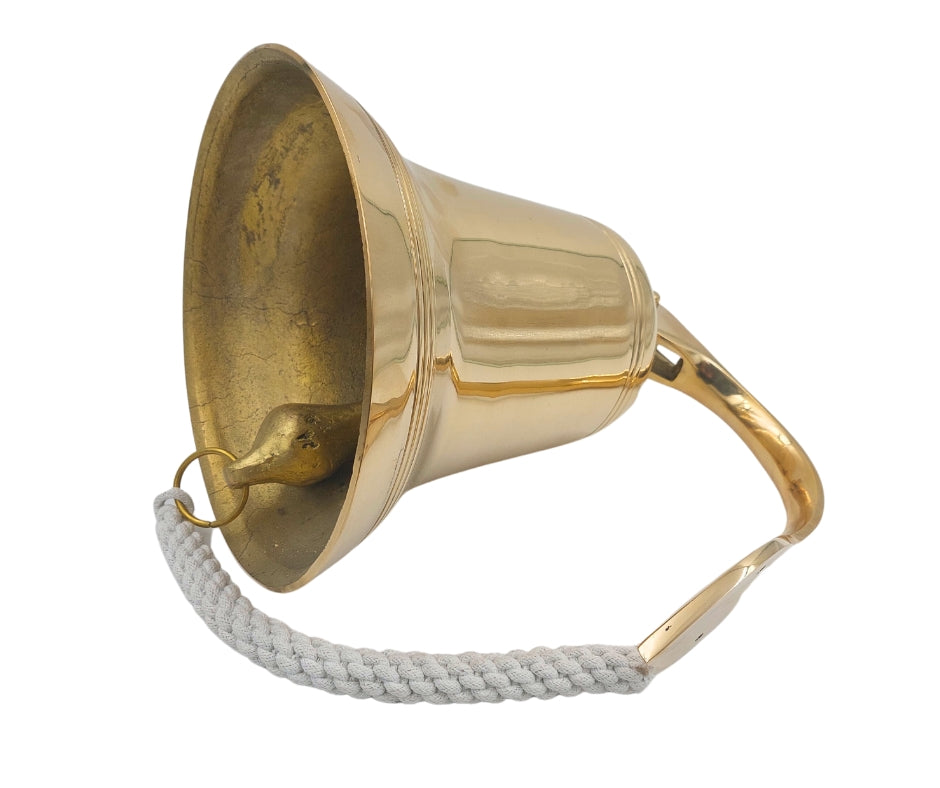 Campana de barco de latón de 25 cm con grabado personalizado