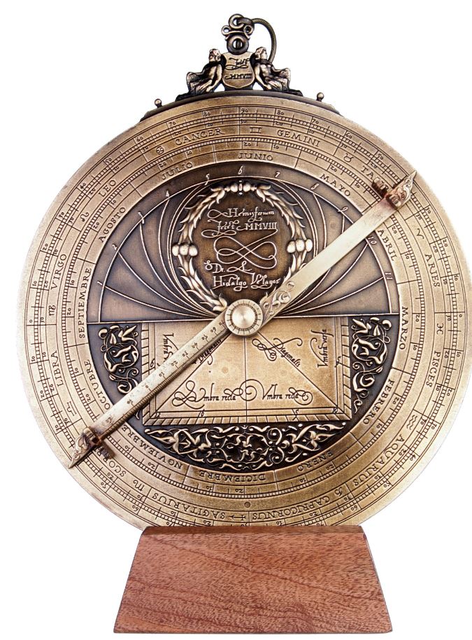 Velké evropské astrolábium - průměr 20 cm - prémiový dárek pro astronoma nebo námořníka - H35