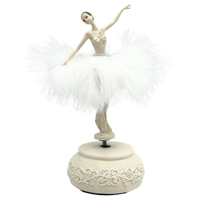Snow Queen Ballerina Music Box, Moving, 23,5 cm – MP-19009