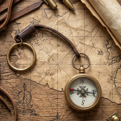 Compass Keychain – Gift for a Traveler - CL336/1