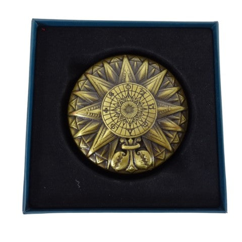 Brass solar compass - Renaissance replica - H40