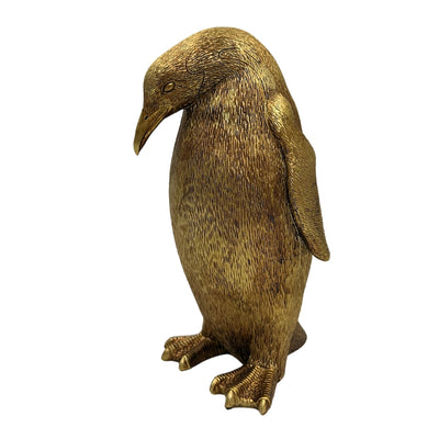 Figurină decorativă pinguin auriu, înălțime 20,5 cm – 3989FJZ