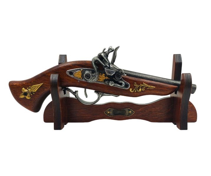 Pistol italian pe suport - replică secolul XVII - 141S