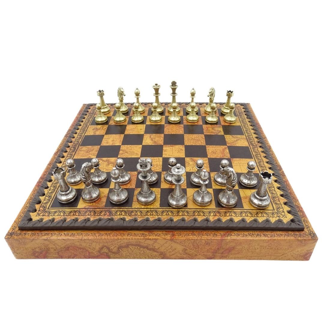 Exclusive Metal Italfama Chess Set 28x28 cm – N035