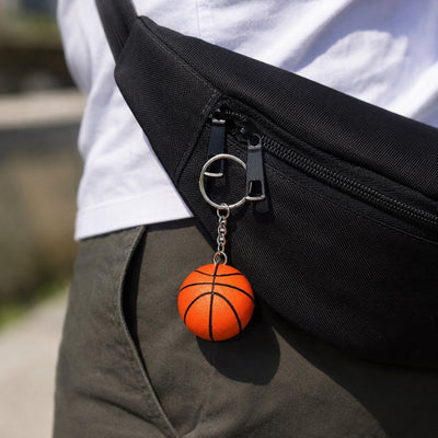 Sportovní přívěsek na klíče basketbalový míč – dárek pro basketbalistu - BBK-001