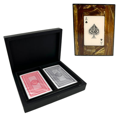 Two Decks of Cards in a Resin Box – 51668