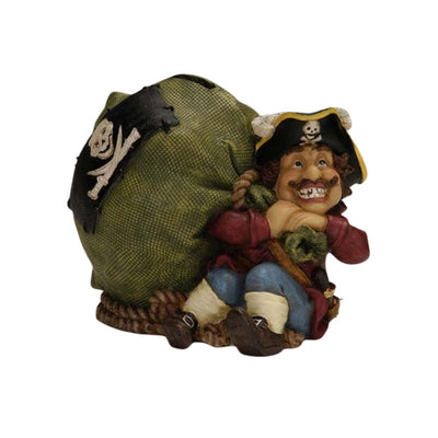 Dekorativní pokladnička pirát s pokladem 14 cm - CE03852