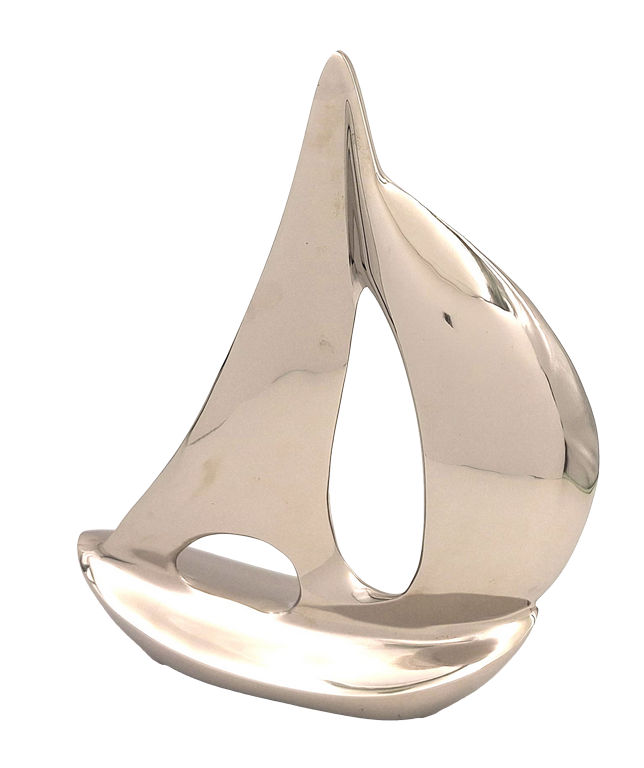 Large Yacht Model - metal - 36cm - N-1647