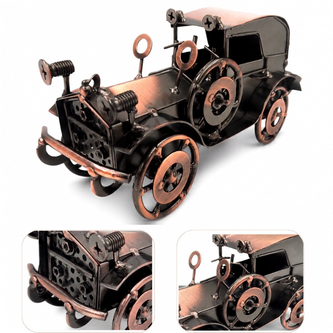 Kovový model retro automobilu dekorace vintage - Q87