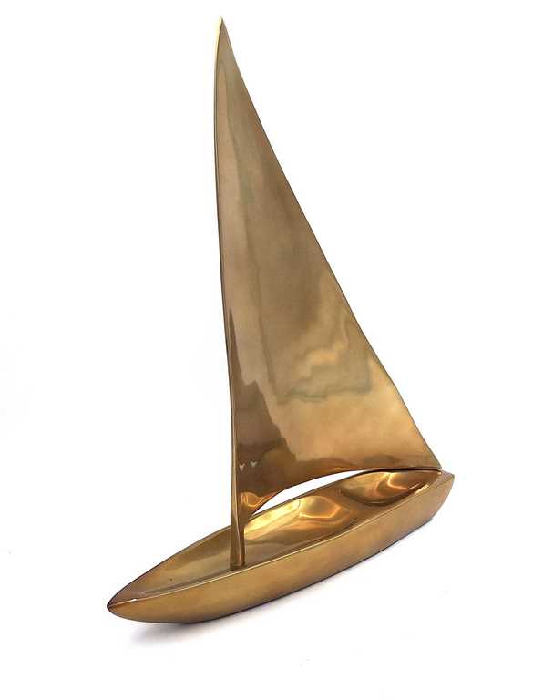 Large sailboat model - aluminum - 39 x 30cm - N-3045