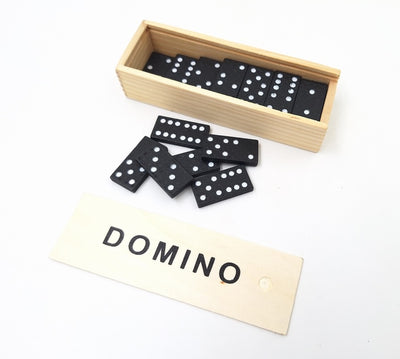 Dominoes in a Wooden Box - 1096116