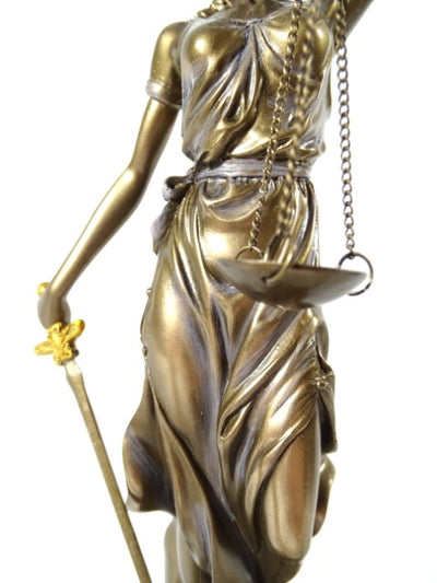 Figurină Temida 35 cm - cadou pentru avocat sau judecător - MC-90037