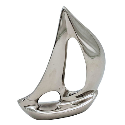 Elegant Silver Aluminum Yacht 12.5 cm with Engraving Option