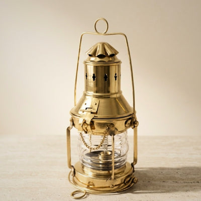 Mosazná petrolejová lampa retro dárek pro námořníka – SL10