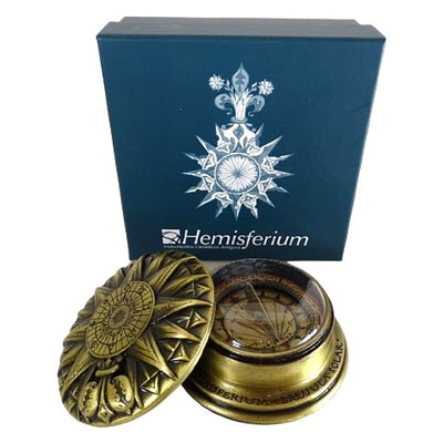 Brass solar compass - Renaissance replica - H40