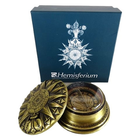 Brass solar compass - Renaissance replica - H40