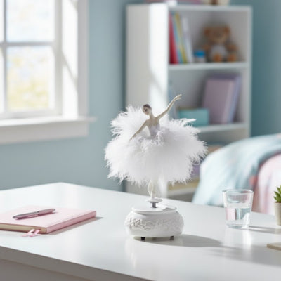 Snow Queen Ballerina Music Box, Moving, 23,5 cm – MP-19009