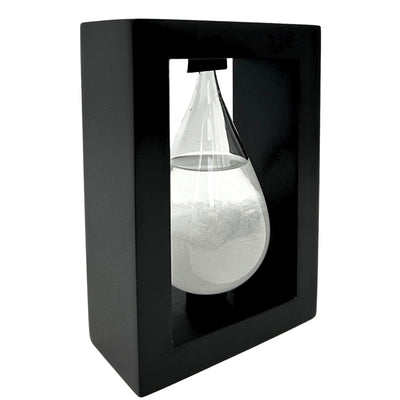 Barometru de furtună Fitzroy în suport din lemn - Picătură Storm Glass – BAW1