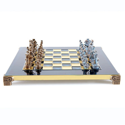 Luxury Brass Chess Set 28 x 28 cm – Exclusive Gift - S3BBLU