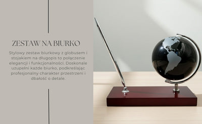 Elegant Decorative Desk Set Globe Pen Holder - Gift for the Boss – WBK
