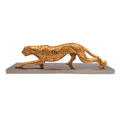 Elegantní dekorativní figurka Zlatý leopard 42cm Glamour Loft Dárek