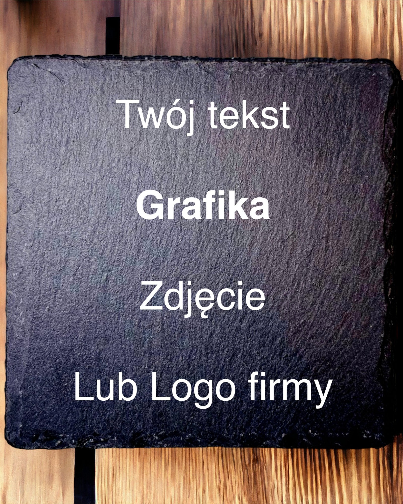 Podmetač za kavu, čaj od prirodnog kamena s personaliziranim graviranjem – Kvadrat, krug, šesterokut, 10 cm