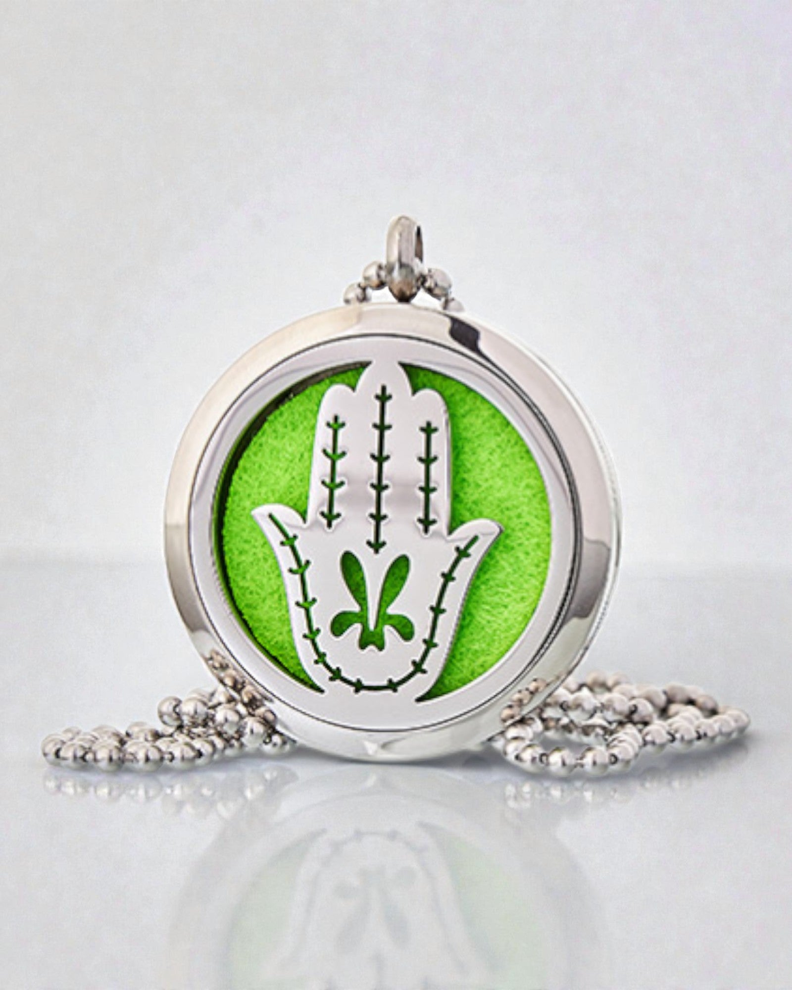 Hamsa Aura – Colier pentru aromaterapie Mâna Fatimei 30 mm