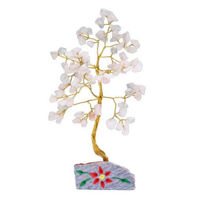 Pink Quartz Tree with Stones