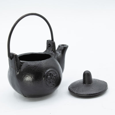 Ritual Cast Iron Jug with Pentagram 8x8x10 cm