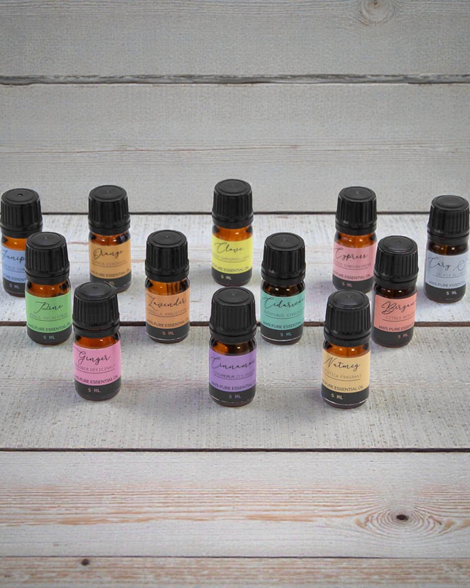Autumn Harmony of Nature – Luxury Set of 12 Essential Oils 5 ml with Droppers